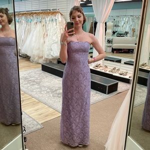 Strapless Lace Dress